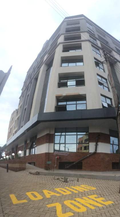 Kikinga House on Biashara Street, Kiambu Town, the building where Elephant Dental Clinic sits on the 8th floor